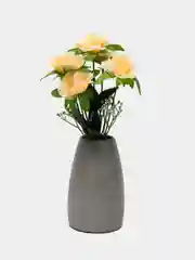Бордовый искусственные цветы. Розы ( букет ) Композиция. Высота: 31 см