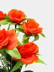 Бирюзовый искусственные цветы. Розы ( букет ) Композиция. Высота: 31 см