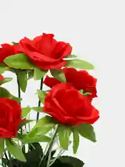 Бежевый искусственные цветы. Розы ( букет ) Композиция. Высота: 31 см