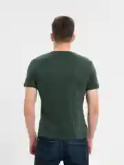 Зеленый футболка мужская, хлопок, однотонная