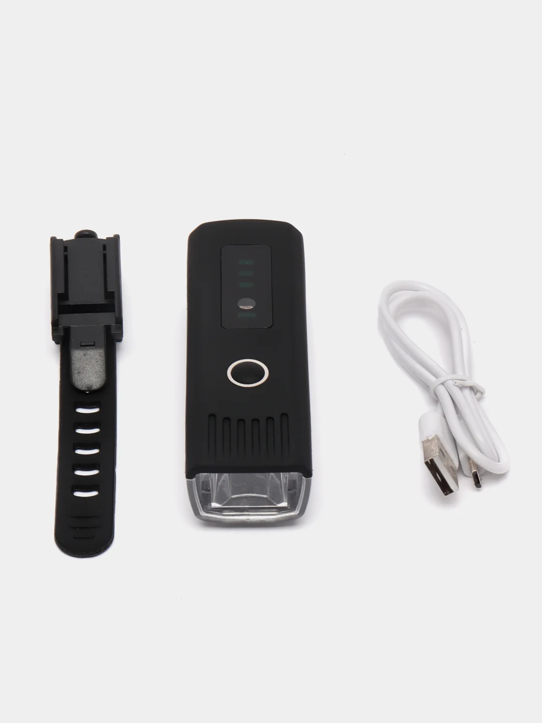 Черный фонарь светодиодный для велосипеда USB, велосипедный фонарь с аккумулятором