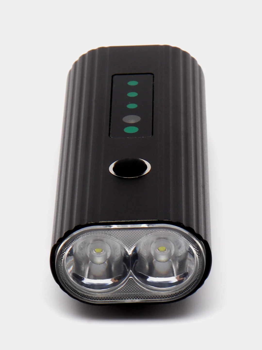 Черный фонарь светодиодный для велосипеда, USB, с аккумулятором