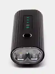 Черный фонарь светодиодный для велосипеда, USB, с аккумулятором
