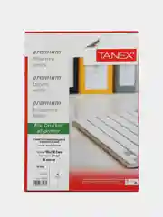 Этикетка самоклеящаяся TANEX, 105 х 148,5 мм, 4 этикетки, белая, 70 г/м2, 50 листов