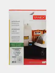 Этикетка самоклеящаяся TANEX, полиэстер, серебро, 25 листов, 210 х 297 мм
