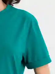 Зеленый футболка женская, хлопок