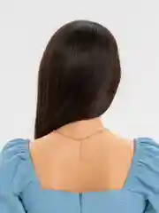 Золотой чокер с цепочкой с кольцом