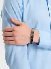 Бордовый браслет мужской