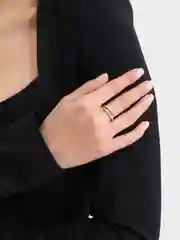 Серебряный кольцо женское "Объятия", без размера