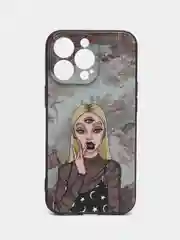 Пудровый чехол для iPhone 11 Pro 14 Max 13 12 Xr Xs 7 8 Plus Se 2020, с принтом