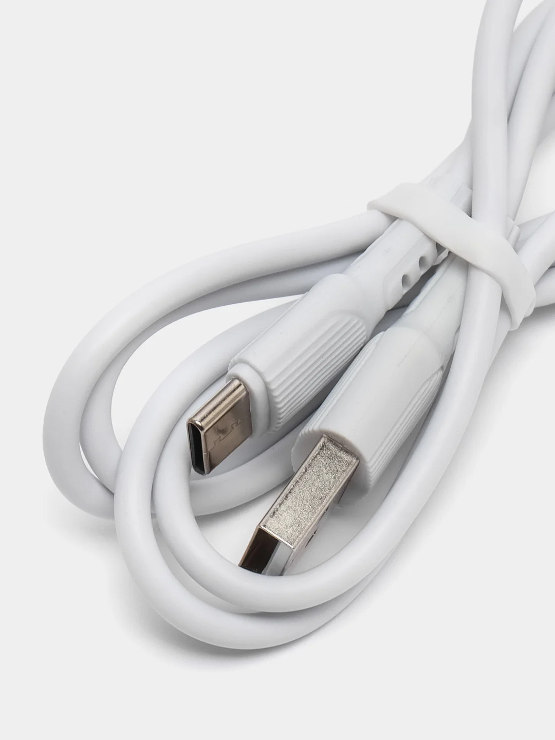 Белый сетевое зарядное устройство Borofone BA36A, USB - Type-C, 1 м, быстрая зарядка