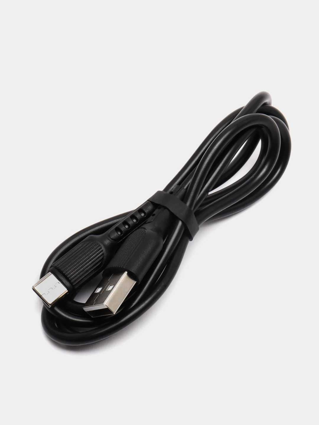 Черный сетевое зарядное устройство Borofone BA36A, USB - Type-C, 1 м, быстрая зарядка