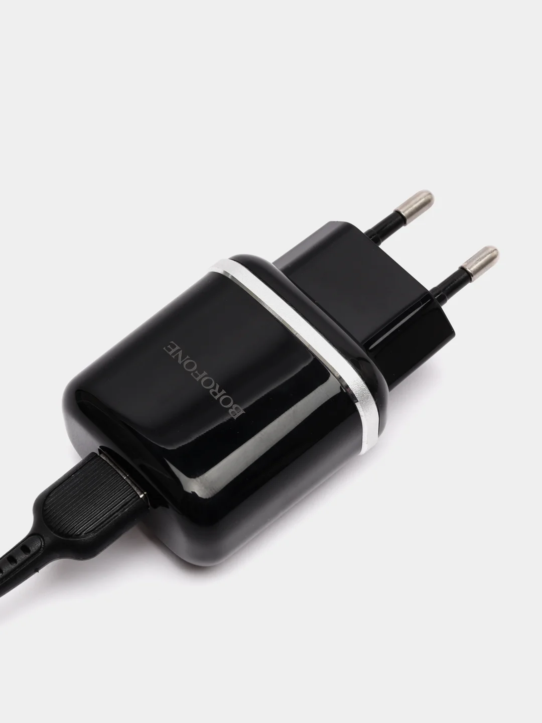 Черный сетевое зарядное устройство Borofone BA36A, USB - Type-C, 1 м, быстрая зарядка