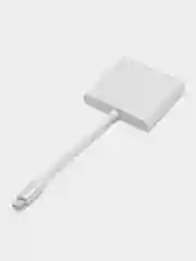 Серебряный адаптер переходник,  Концентратор, HUB для Macbook, Type-c to USB, Type-c to HDMI