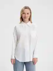 Белый рубашка женская, рубашка школьная, оверсайз, рубашка для девочек, рубашка удлиненная