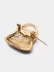 Синий брошь женская "Сумочка", со стразами, 4 цвета
