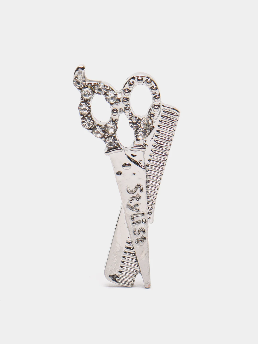Серебряный брошь "Ножницы", 2 цвета