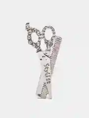 Серебряный брошь "Ножницы", 2 цвета