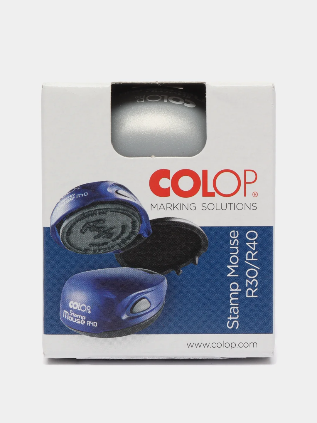 Серебряный карманная  оснастка Colop Mouse R40