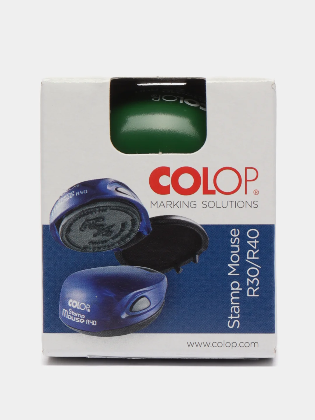 Зелёный хаки карманная  оснастка Colop Mouse R40