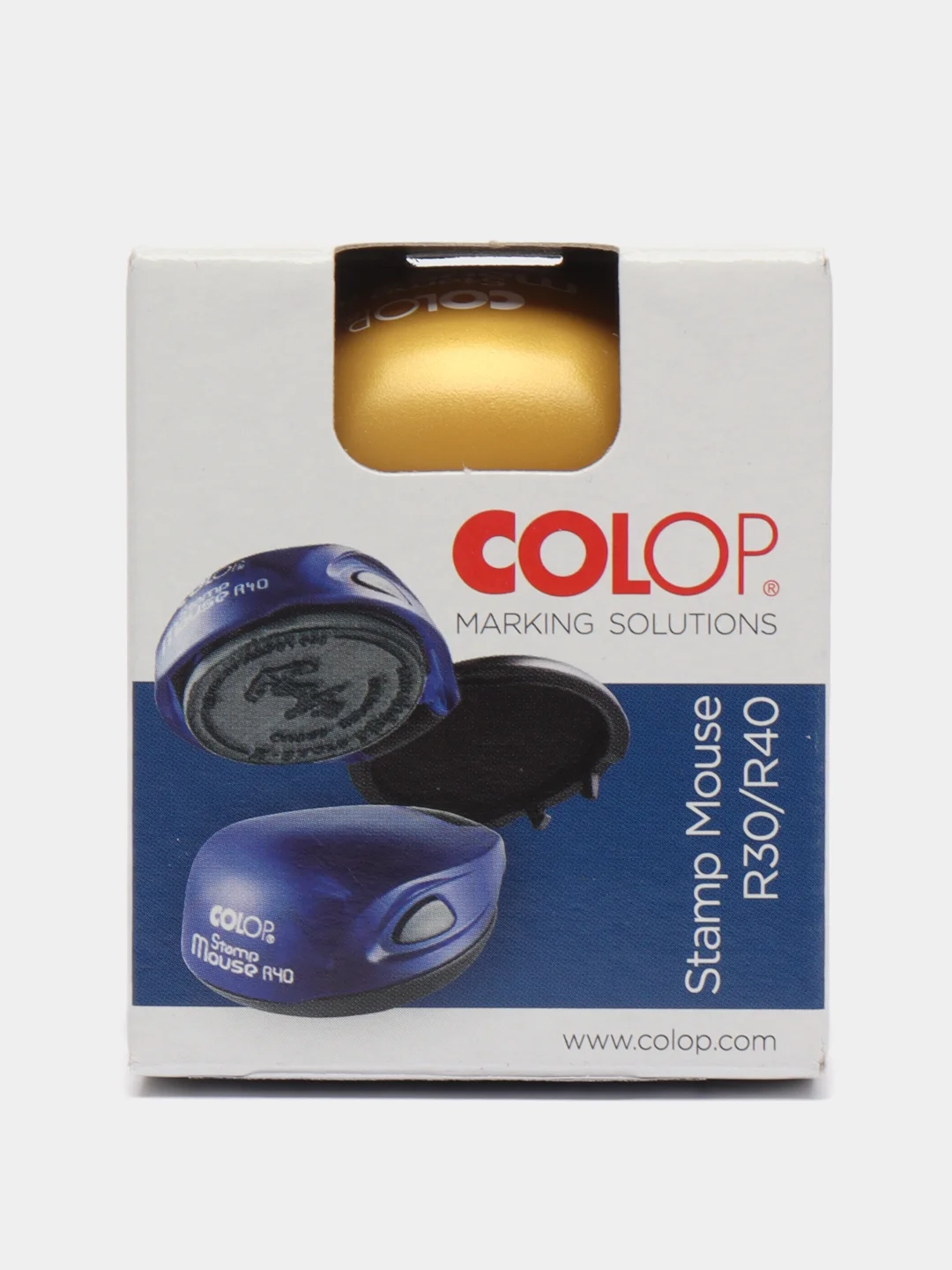 Золотой карманная  оснастка Colop Mouse R40