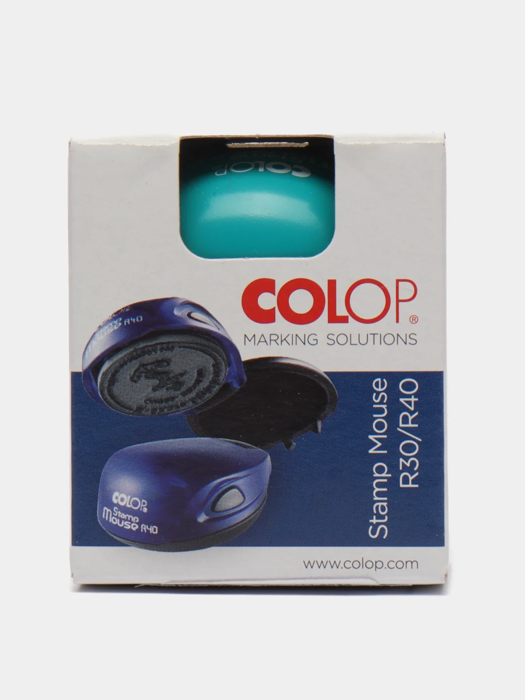 Бирюзовый карманная  оснастка Colop Mouse R40