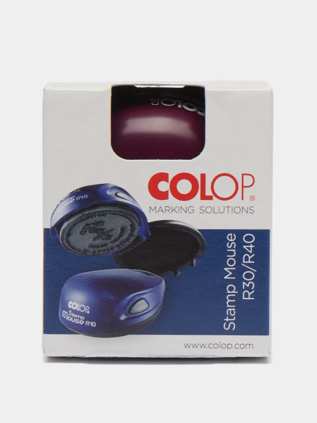 Фиолетовый карманная  оснастка Colop Mouse R40