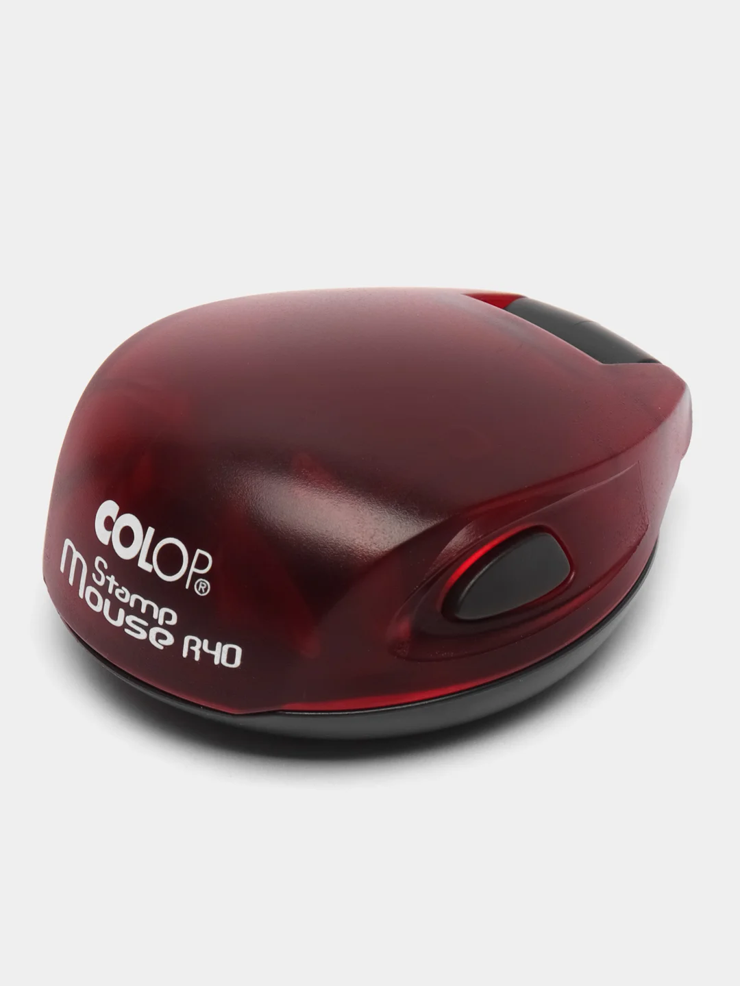 Бордовый карманная  оснастка Colop Mouse R40