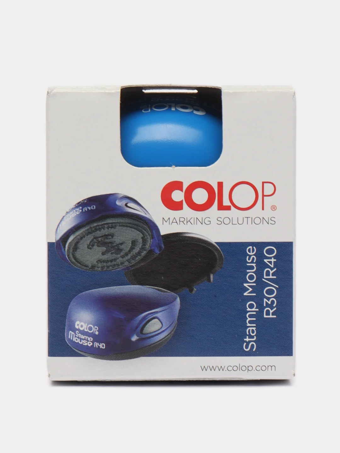 Синий карманная  оснастка Colop Mouse R40