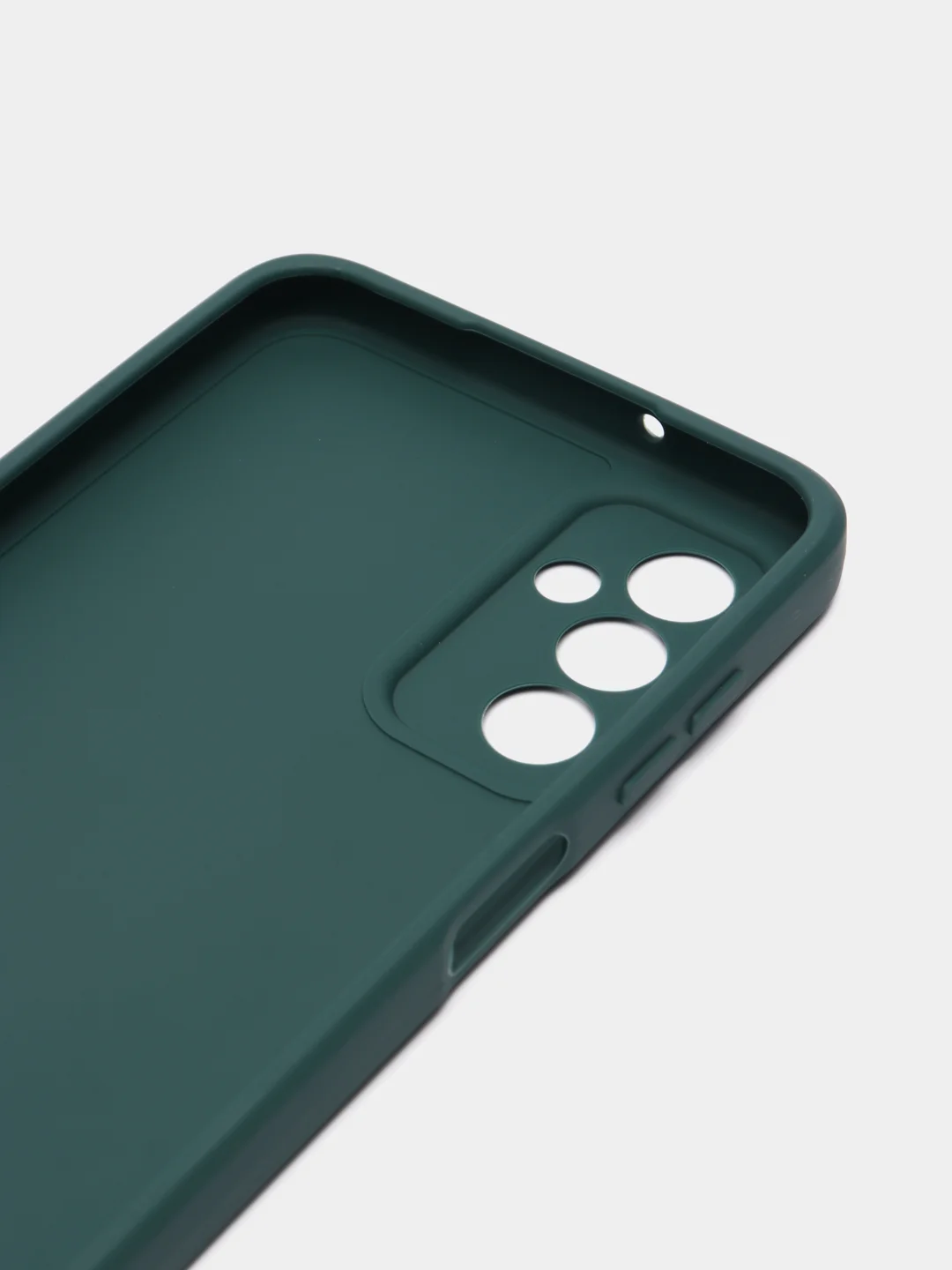 Зеленый чехол ROSCO для Samsung Galaxy M13, матовый, силиконовый, бортик вокруг камер