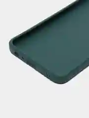 Зеленый чехол ROSCO для Samsung Galaxy M13, матовый, силиконовый, бортик вокруг камер