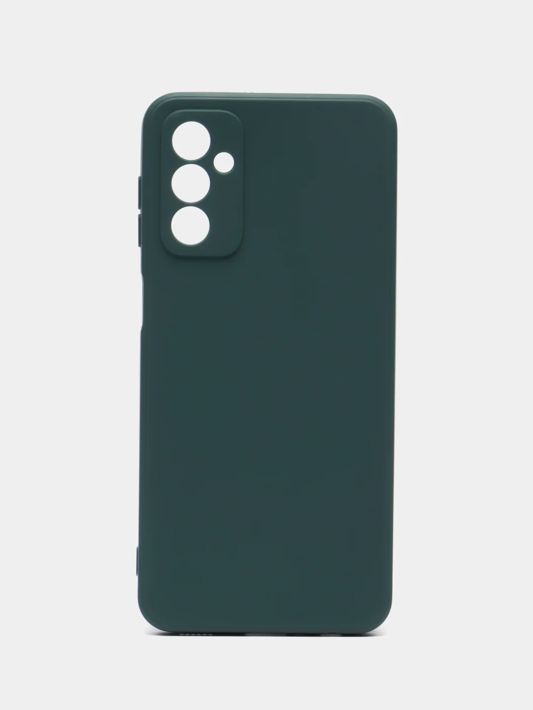 Зеленый чехол для Samsung Galaxy M23 силиконовый ROSCO матовый тонкий с бортиком-защитой камер