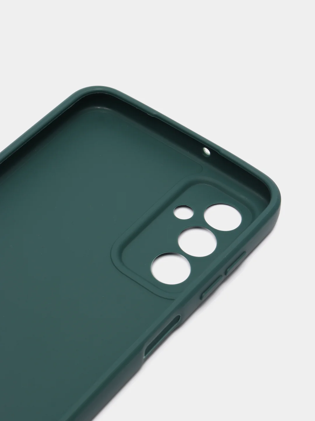 Зеленый чехол для Samsung Galaxy M23 силиконовый ROSCO матовый тонкий с бортиком-защитой камер