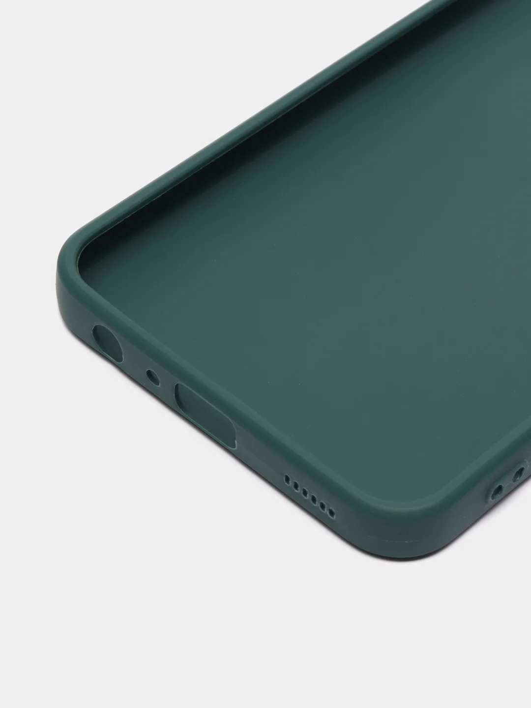 Зеленый чехол для Samsung Galaxy M23 силиконовый ROSCO матовый тонкий с бортиком-защитой камер