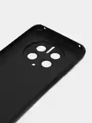 Черный чехол ROSCO для Huawei Mate 50 Pro матовый силиконовый тонкий, бортик вокруг камер