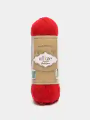 Красный пряжа Alize Superwash Artisan, шерсть, полиамид, 100 г, 420 м