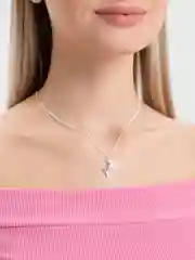 Серебряный ожерелье с ангелом-хранителем, кулон с эльфом, тонкая цепочка на ключицы, ожерелье