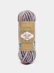Синий меланж пряжа Alize Superwash Artisan, шерсть, полиамид, 100 г, 420 м