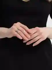 Серебряный комплект колец регулируемый "Бабочки"