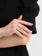 Золотой кольца со самолетом, парные, 2 штуки
