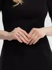 Серебряный кольца с луной, парные, 2 штуки