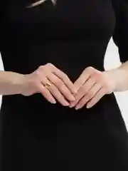 Золотой кольца со змеей, парный комплект, на Новый Год, год Змеи