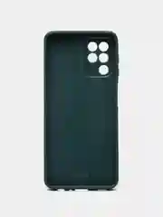 Темно-синий силиконовый чехол Samsung A03S, M32, A22, с защитой камеры, с защитой камеры