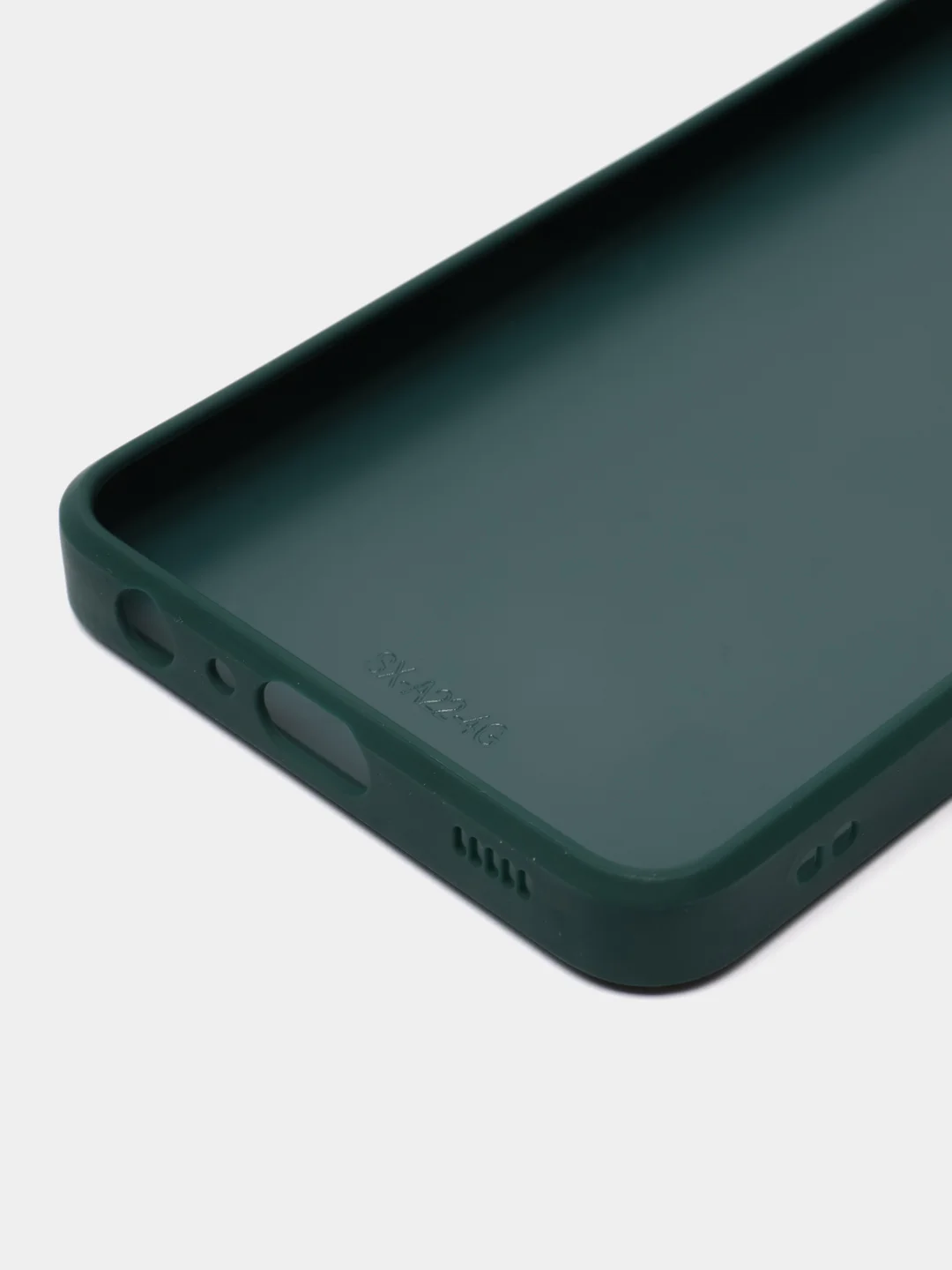 Темно-синий силиконовый чехол Samsung A03S, M32, A22, с защитой камеры, с защитой камеры