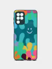 Темно-синий силиконовый чехол Samsung A03S, M32, A22, с защитой камеры, с защитой камеры