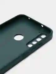 Темно-синий силиконовый чехол с защитой камеры Xiaomi Redmi Note 8 21 рисунком,из органического стекла