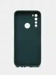 Темно-синий силиконовый чехол с защитой камеры Xiaomi Redmi Note 8 21 рисунком,из органического стекла