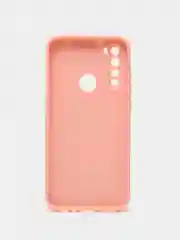 Розовый силиконовый чехол с защитой камеры Xiaomi Redmi Note 8 21 рисунком,из органического стекла