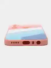 Розовый силиконовый чехол с защитой камеры Xiaomi Redmi Note 8 21 рисунком,из органического стекла
