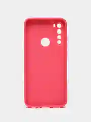 Вишнёвый силиконовый чехол с защитой камеры Xiaomi Redmi Note 8 21 рисунком,из органического стекла